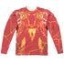 SHAZAM MOVIE/WHATS INSIDE SUB (FRONT/BACK PRINT) - L/S ADULT POLY CREW  - MULTI