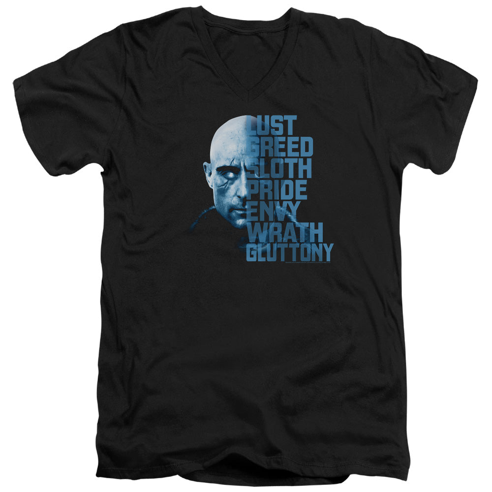 SHAZAM MOVIE/EVIL SIVANA - S/S ADULT V-NECK 30/1 - BLACK
