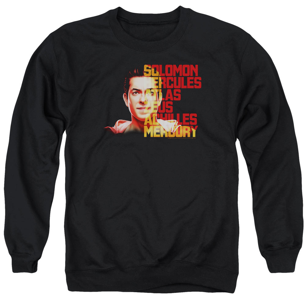 SHAZAM MOVIE/SHAZAM HOPE - ADULT CREWNECK SWEATSHIRT - BLACK