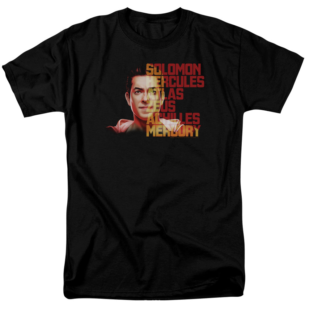 SHAZAM MOVIE/SHAZAM HOPE - S/S ADULT 18/1 - BLACK