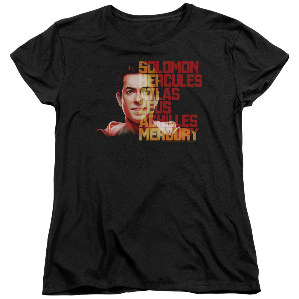 SHAZAM MOVIE/SHAZAM HOPE - S/S WOMENS TEE - BLACK