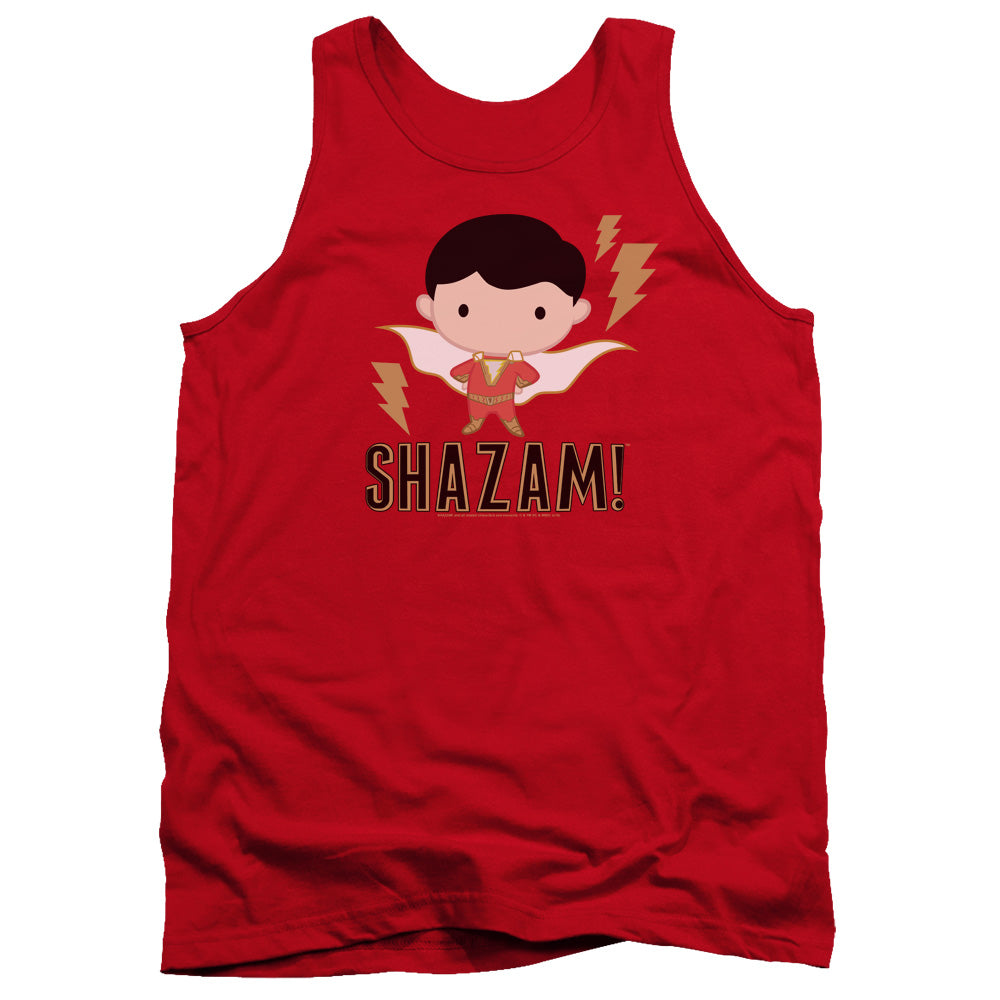 SHAZAM MOVIE/SHAZAM CHIBI - ADULT TANK - RED