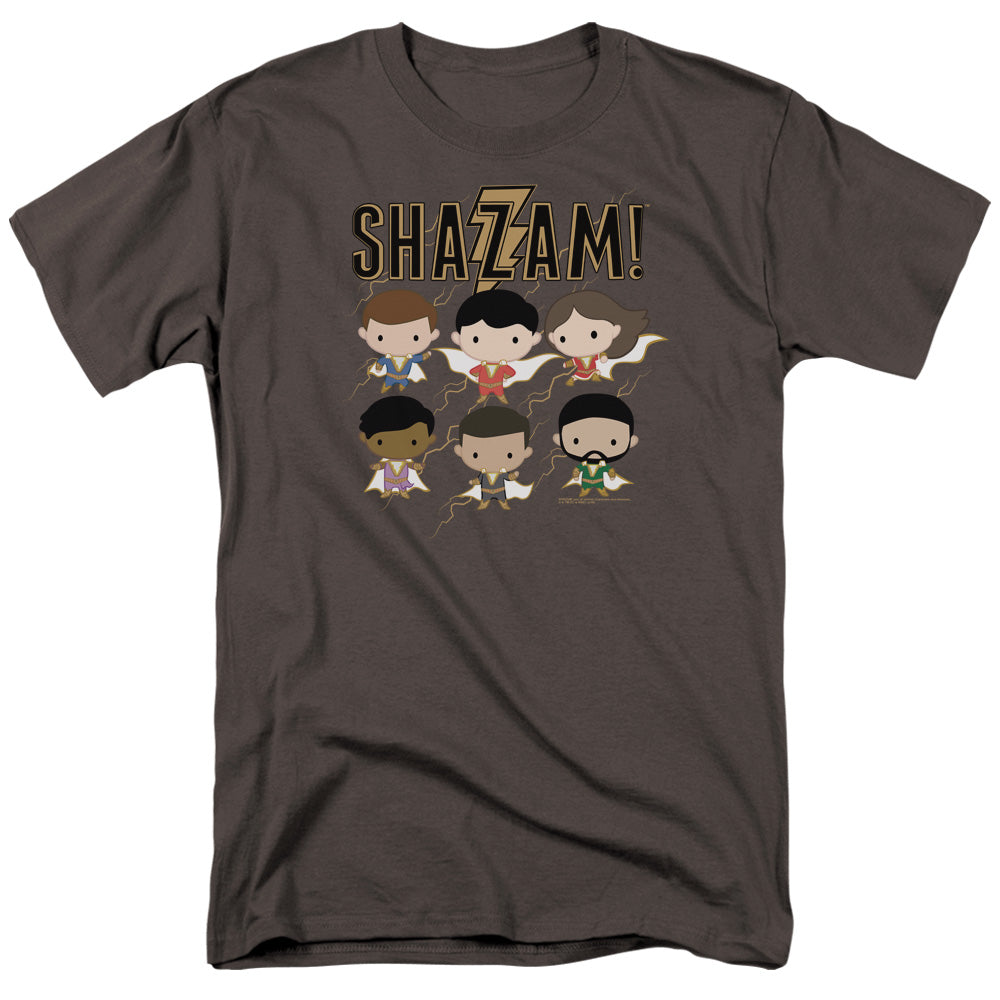 SHAZAM MOVIE/CHIBI GROUP - S/S ADULT 18/1 - CHARCOAL