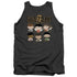 SHAZAM MOVIE/CHIBI GROUP - ADULT TANK - CHARCOAL