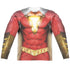 SHAZAM MOVIE/SHAZAM UNIFORM (FRONT/BACK PRINT) - L/S ADULT POLY CREW  - MULTI