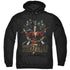SHAZAM MOVIE/GROUP OF HEROES - ADULT PULLOVER HOODIE - BLACK