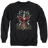 SHAZAM MOVIE/GROUP OF HEROES - ADULT CREWNECK SWEATSHIRT - BLACK