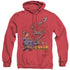 SUPERMAN/BREAKING CHAINS - ADULT HEATHER HOODIE - RED