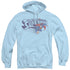 SUPERMAN/UNDER LOGO - ADULT PULLOVER HOODIE - LIGHT BLUE