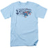 SUPERMAN/UNDER LOGO - S/S ADULT 18/1 - LIGHT BLUE