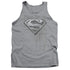 SUPERMAN/RIVETED METAL - ADULT TANK - ATHLETIC HEATHER