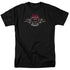 SUPERMAN/STEEL FLAMES SHIELD - S/S ADULT 18/1 - BLACK