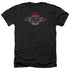 SUPERMAN/STEEL FLAMES SHIELD - ADULT HEATHER - BLACK