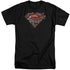 SUPERMAN/BREAKING CHAIN LOGO - S/S ADULT TALL 18/1 - BLACK