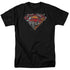 SUPERMAN/BREAKING CHAIN LOGO - S/S ADULT 18/1 - BLACK
