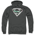 SUPERMAN/CIRCUITRY LOGO - ADULT PULLOVER HOODIE - CHARCOAL