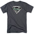 SUPERMAN/CIRCUITRY LOGO - S/S ADULT 18/1 - CHARCOAL