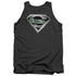 SUPERMAN/CIRCUITRY LOGO - ADULT TANK - CHARCOAL