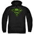 SUPERMAN/CIRCUITS SHIELD - ADULT PULLOVER HOODIE - BLACK