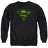 SUPERMAN/CIRCUITS SHIELD - ADULT CREWNECK SWEATSHIRT - BLACK