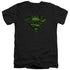 SUPERMAN/CIRCUITS SHIELD - S/S ADULT V-NECK 30/1 - BLACK