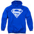 SUPERMAN/ICE AND SNOW SHIELD - ADULT PULLOVER HOODIE - ROYAL BLUE