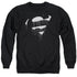 SUPERMAN/DRIPPING SHIELD - ADULT CREWNECK SWEATSHIRT - BLACK