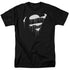 SUPERMAN/DRIPPING SHIELD - S/S ADULT 18/1 - BLACK