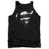 SUPERMAN/DRIPPING SHIELD - ADULT TANK - BLACK