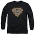 SUPERMAN/STEEL FIRE SHIELD -  L/S ADULT 18/1  - BLACK