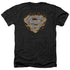 SUPERMAN/STEEL FIRE SHIELD - ADULT HEATHER - BLACK