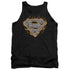 SUPERMAN/STEEL FIRE SHIELD - ADULT TANK - BLACK