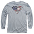SUPERMAN/ALL - L/S ADULT 18/1 - ATHLETIC HEATHER