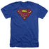 SUPERMAN/ACTION SHIELD - ADULT HEATHER - ROYAL BLUE
