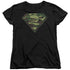 SUPERMAN/CAMO LOGO - S/S WOMENS TEE - BLACK