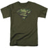 SUPERMAN/CAMO LOGO - S/S ADULT 18/1 - MILITARY GREEN