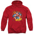 SUPERMAN/SORRY ABOUT THE WALL - ADULT PULLOVER HOODIE - RED