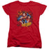 SUPERMAN/SORRY ABOUT THE WALL - S/S WOMENS TEE - RED