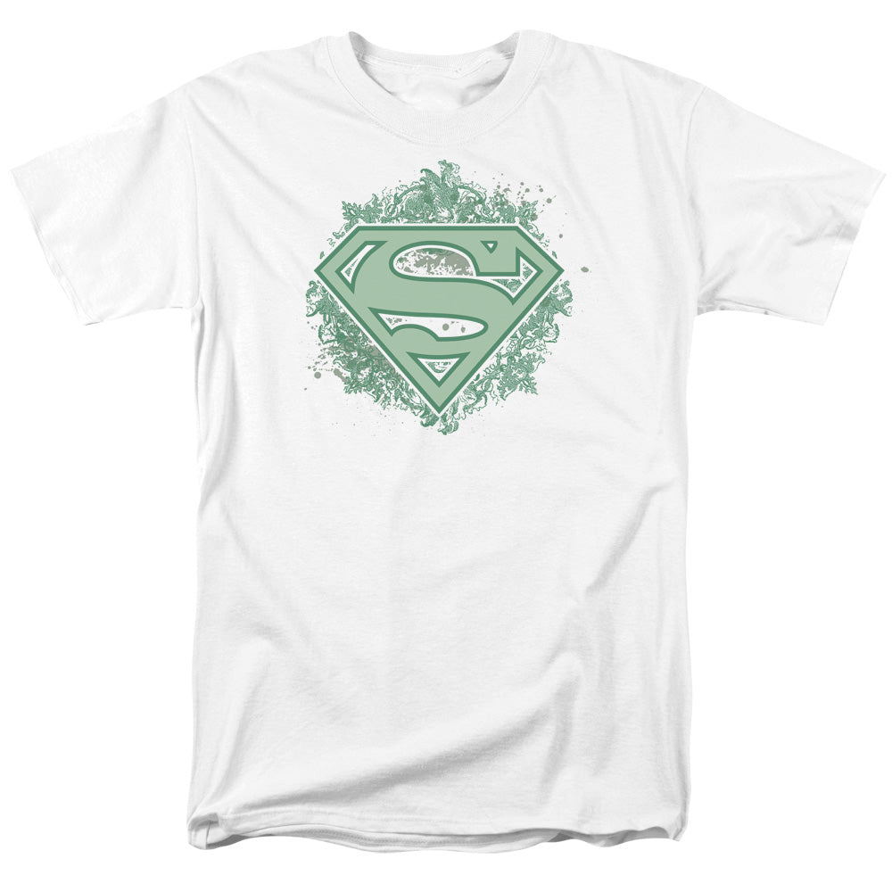SUPERMAN/ORNATE SHIELD - S/S ADULT 18/1 - WHITE