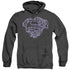 SUPERMAN/ELECTRIC SUPES SHIELD - ADULT HEATHER HOODIE - BLACK