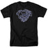 SUPERMAN/ELECTRIC SUPES SHIELD - S/S ADULT 18/1 - BLACK
