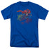 SUPERMAN/COOL WORD SUPES - S/S ADULT 18/1 - ROYAL BLUE
