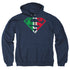 SUPERMAN/MEXICAN SHIELD - ADULT PULLOVER HOODIE - NAVY