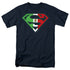 SUPERMAN/MEXICAN SHIELD - S/S ADULT 18/1  -  NAVY
