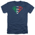 SUPERMAN/MEXICAN SHIELD - ADULT HEATHER - NAVY