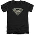 SUPERMAN/ALL ABOUT THE BENJAMINS - S/S ADULT V-NECK 30/1 - BLACK
