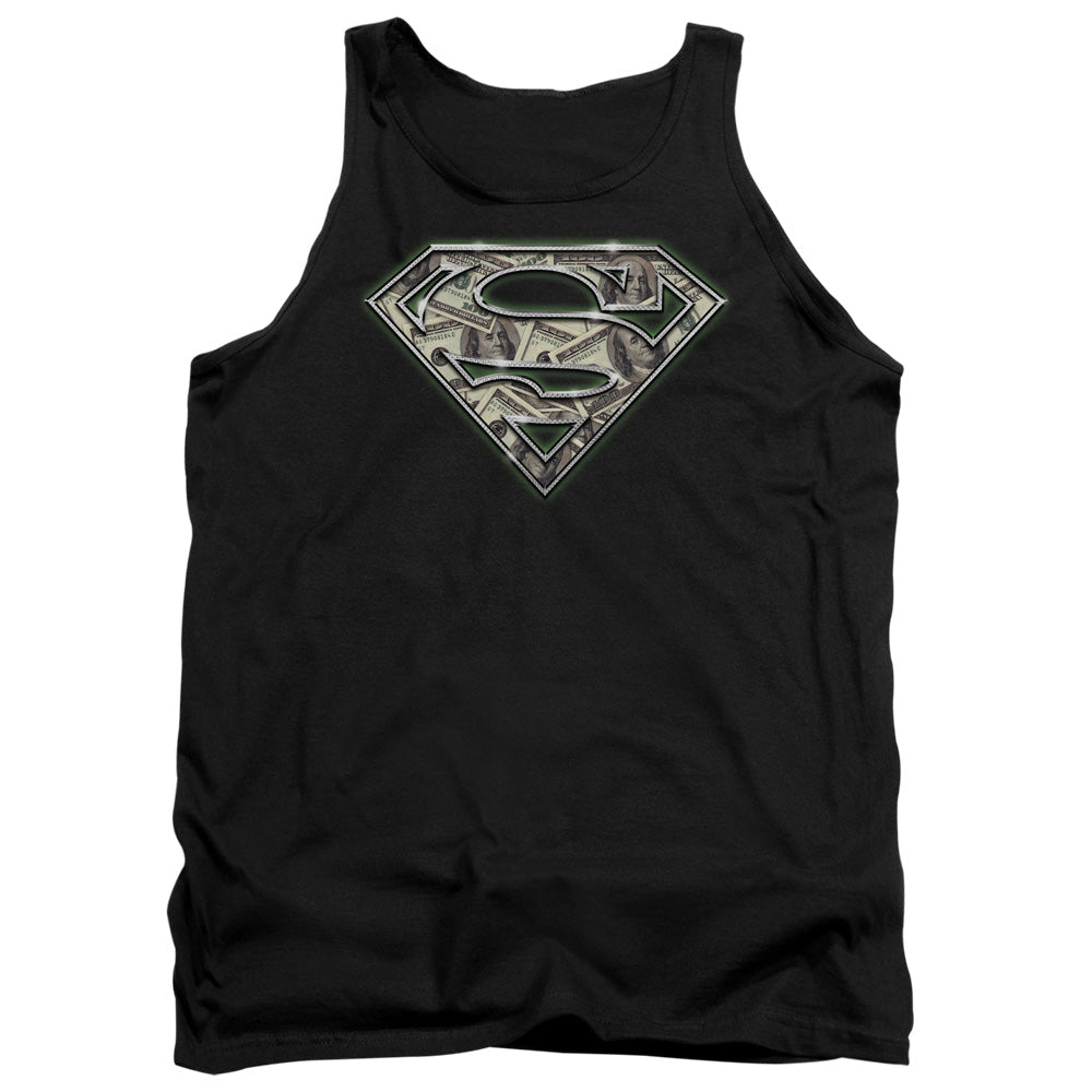 SUPERMAN/ALL ABOUT THE BENJAMINS - ADULT TANK - BLACK