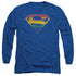 SUPERMAN/PRISMATIC SHIELD -  L/S ADULT 18/1  - ROYAL BLUE