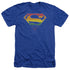 SUPERMAN/PRISMATIC SHIELD - ADULT HEATHER - ROYAL BLUE