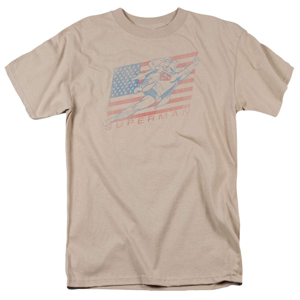 SUPERMAN/VINTAGE - S/S ADULT 18/1 - SAND